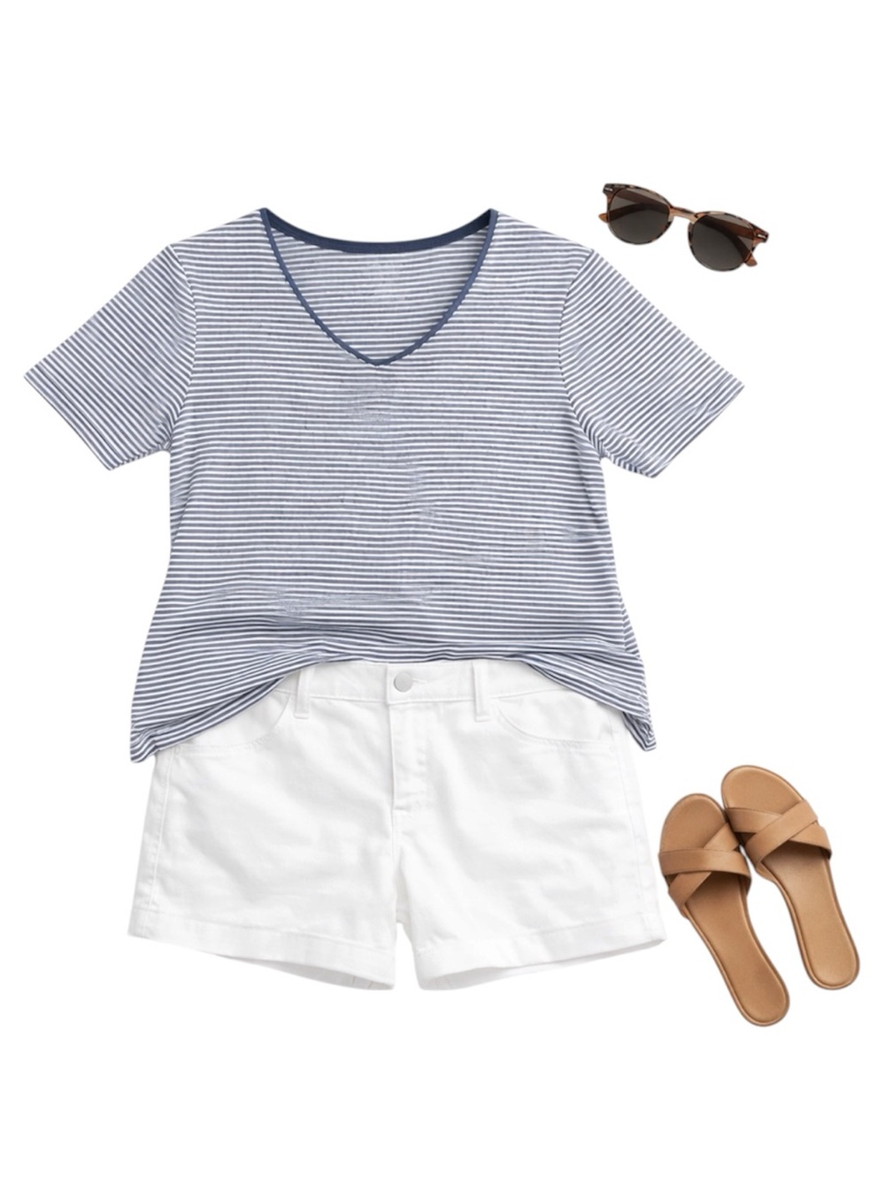 Chico’s Blue Stripe Tee